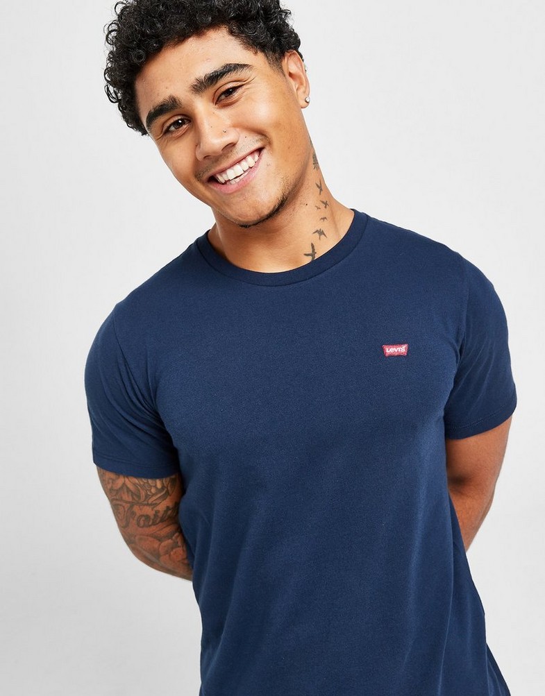 Koszulka, t-shirt męski LEVI'S T-SHIRT SS ORIGINAL HM TEE 56605-0017 Granatowy