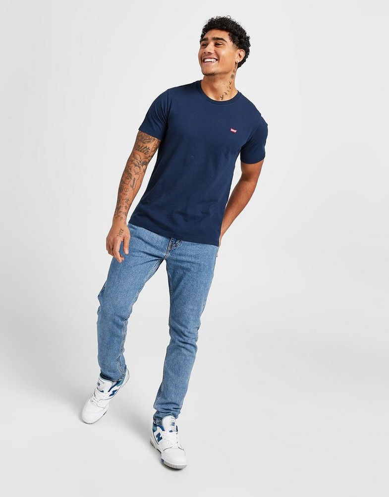 Koszulka, t-shirt męski LEVI'S T-SHIRT SS ORIGINAL HM TEE 56605-0017 Granatowy