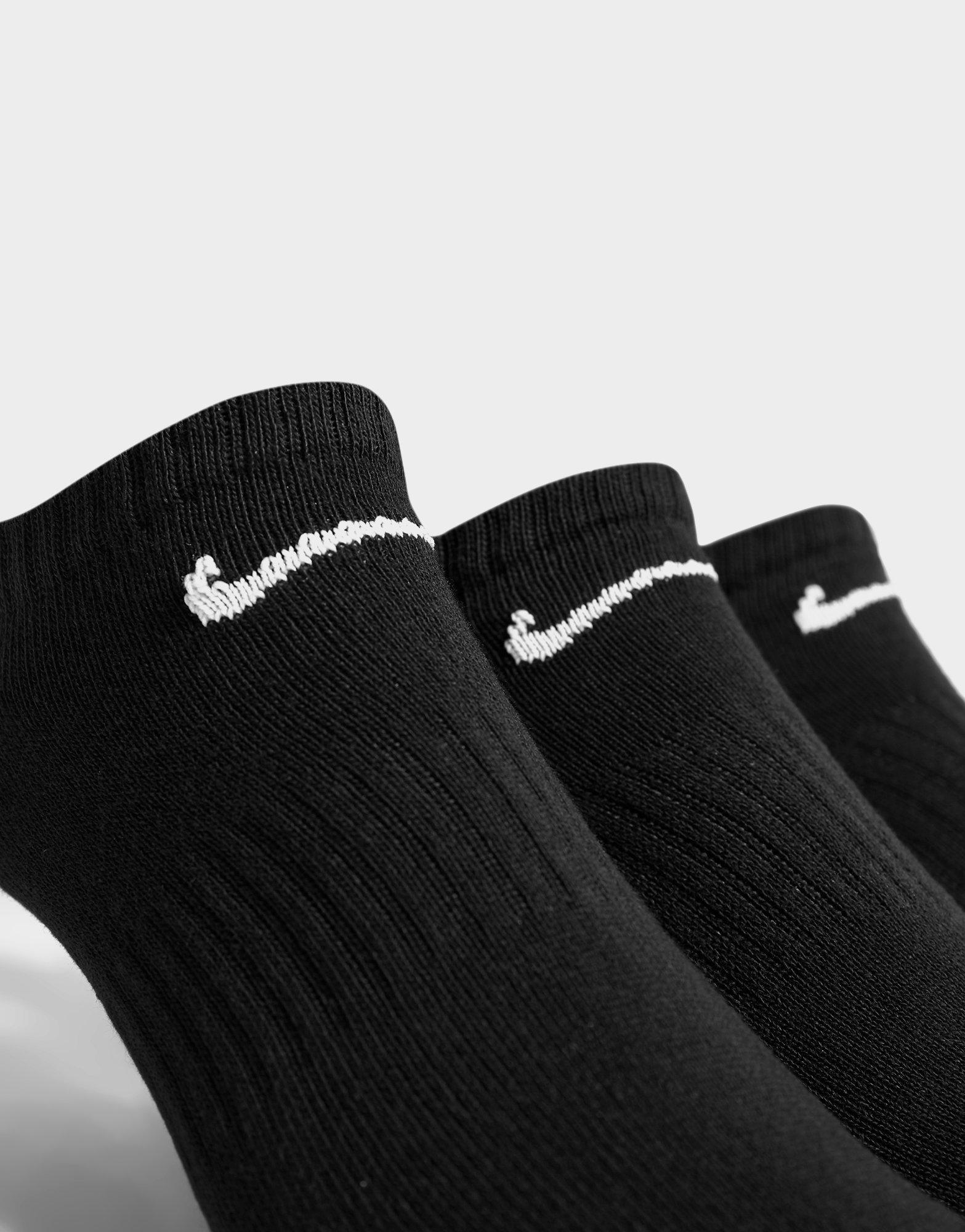 Női zokni NIKE 3 PACK LOW SOCKS  SX7678-010 Fekete