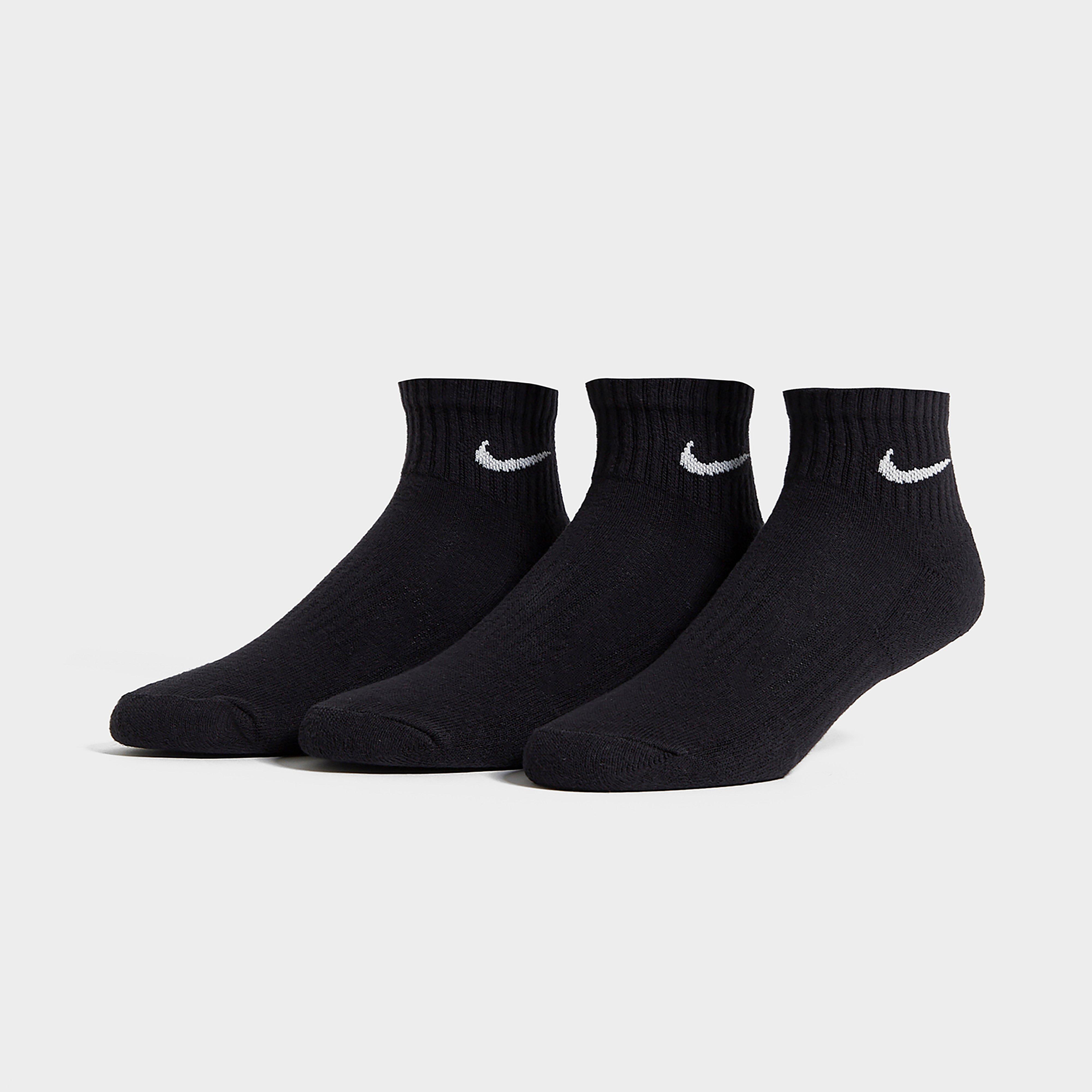 Női zokni NIKE 3 PACK CUSHIONED QUARTER SOCKS 