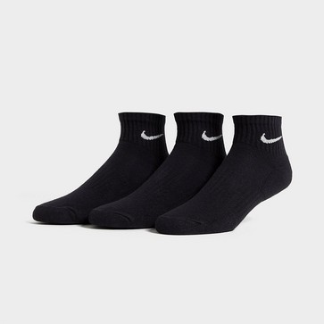 NIKE 3 PACK CUSHIONED QUARTER SOCKS 