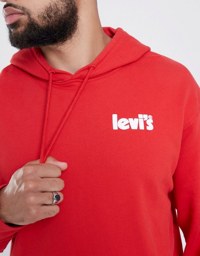 Koszulka, t-shirt męski LEVI'S T-SHIRT RELAXED GRAPHIC PO 38479-0155 Czerwony