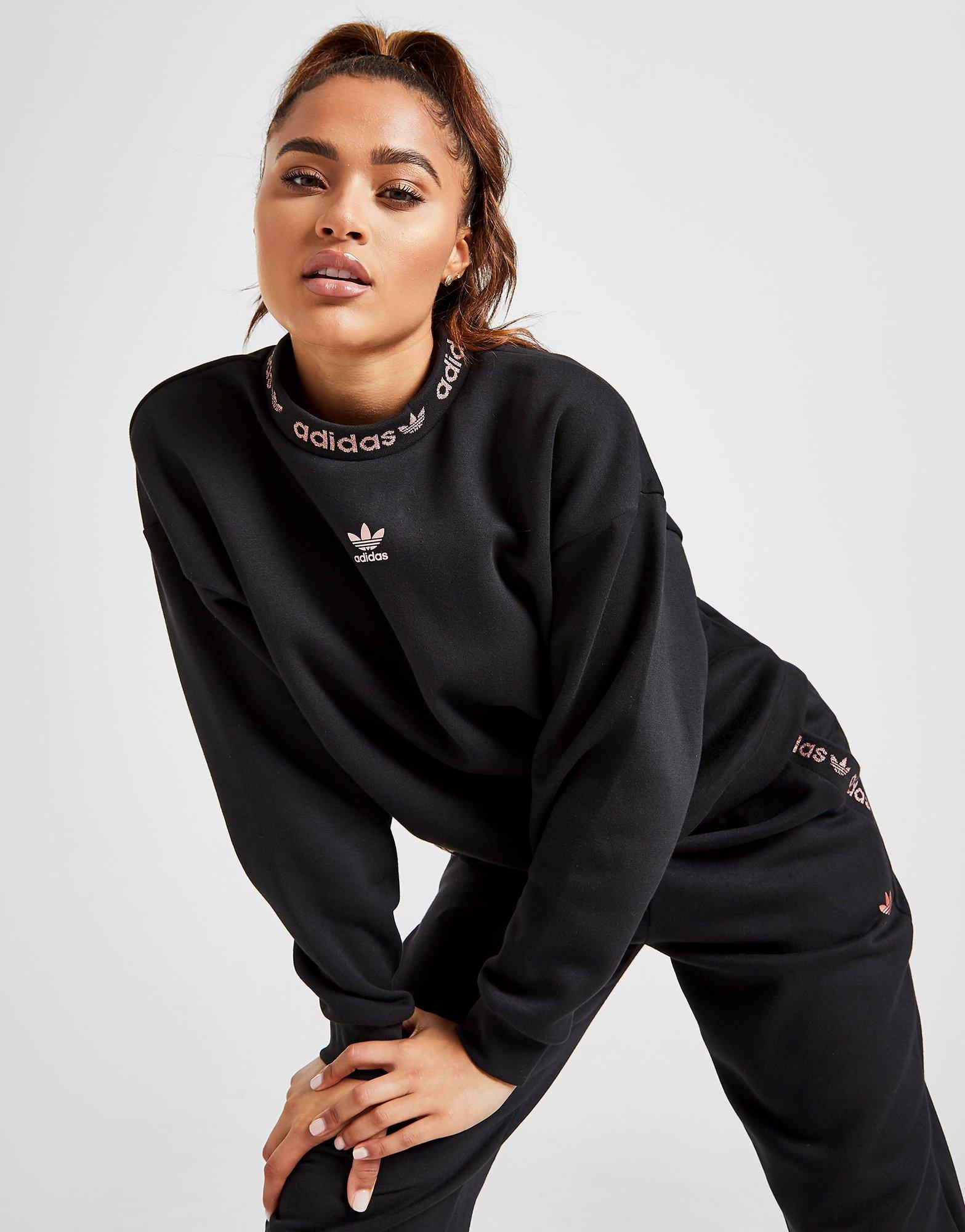 Lurex Tape Crew Sweatshirt 