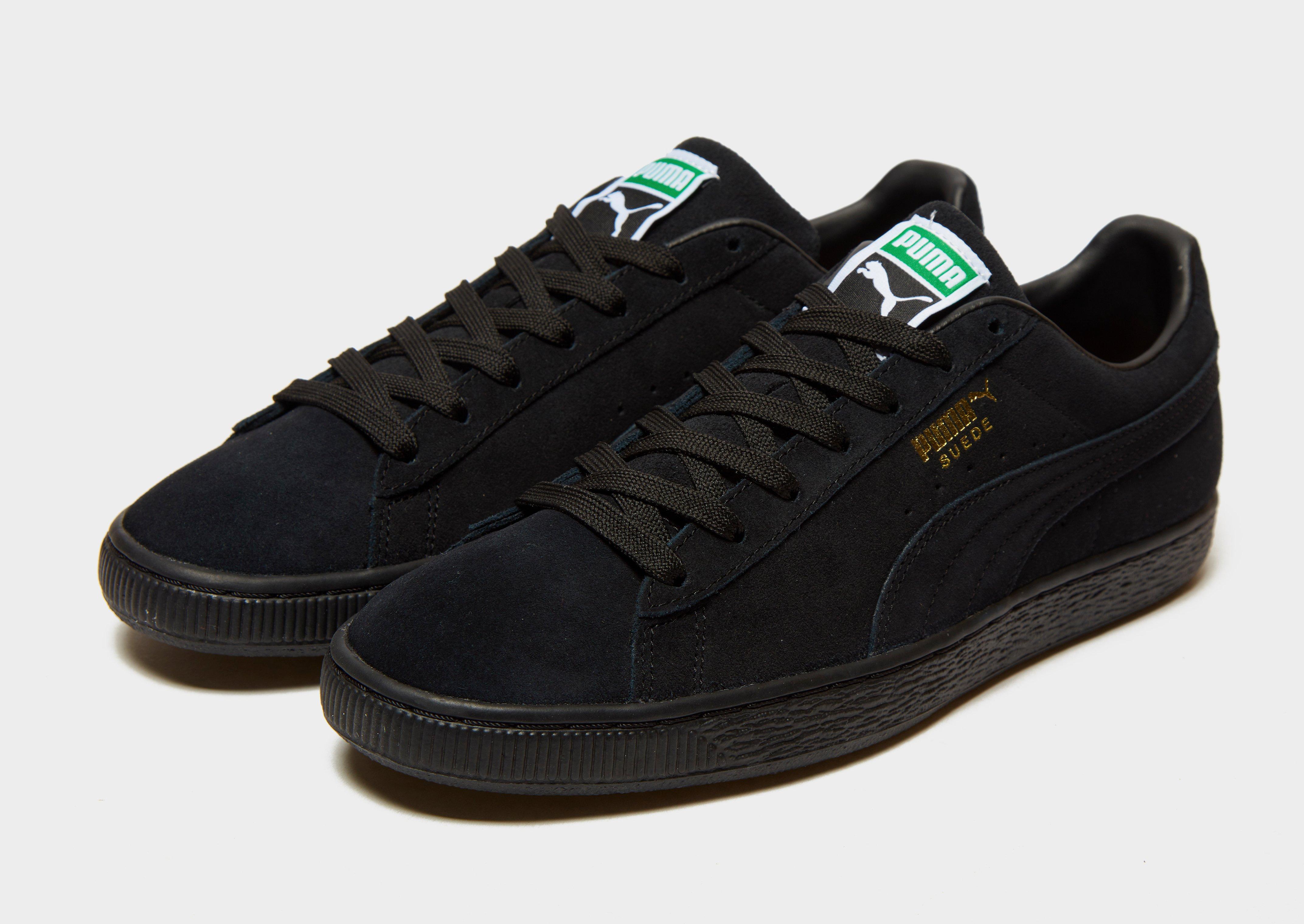 Puma black suede clearance shoes