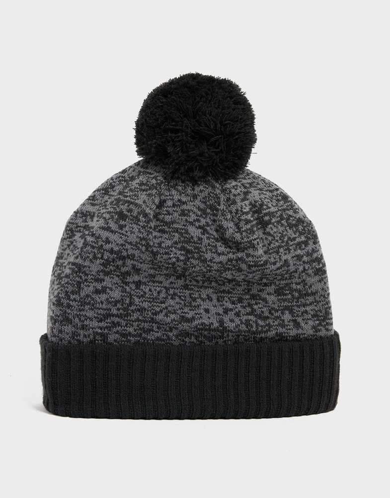 Czapka zimowa damska UNDER ARMOUR ZWYKŁA LOGO POM BEANIE HAT JUNIOR 1360450001 Czarny