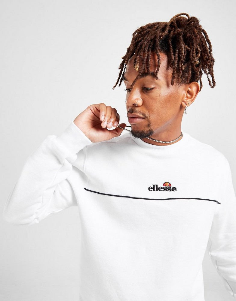 Bluza męska ELLESSE BLUZA WESTERBY SWEATSHIRT SJD11970 Biały