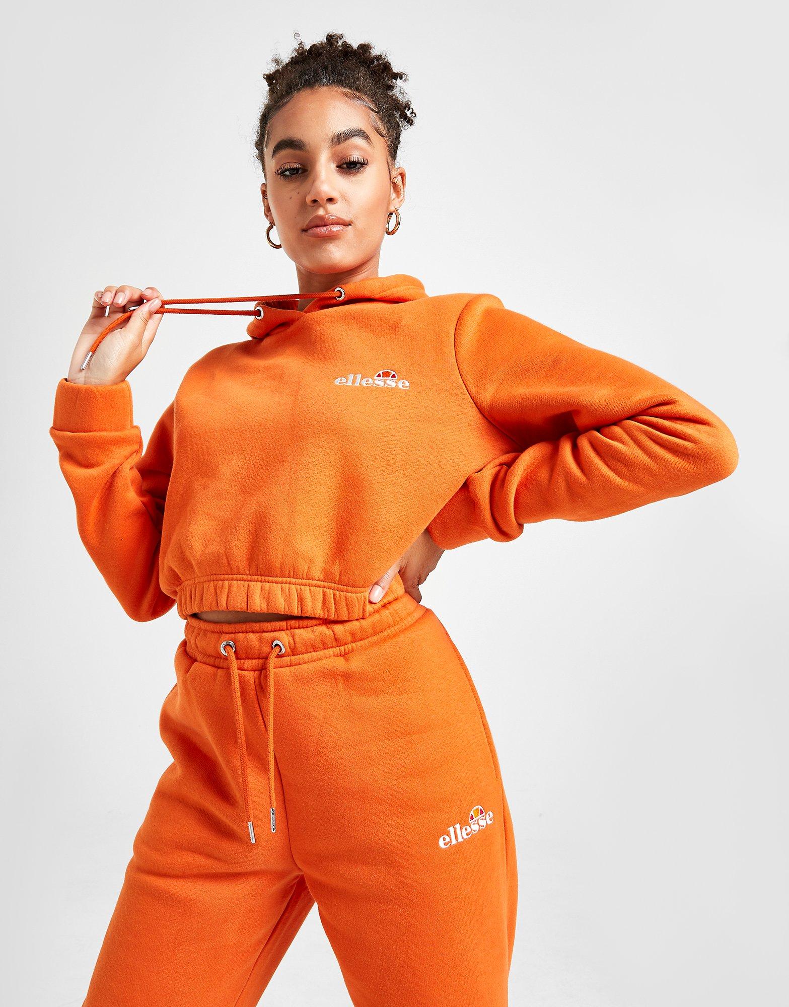ellesse core crop overhead hoodie