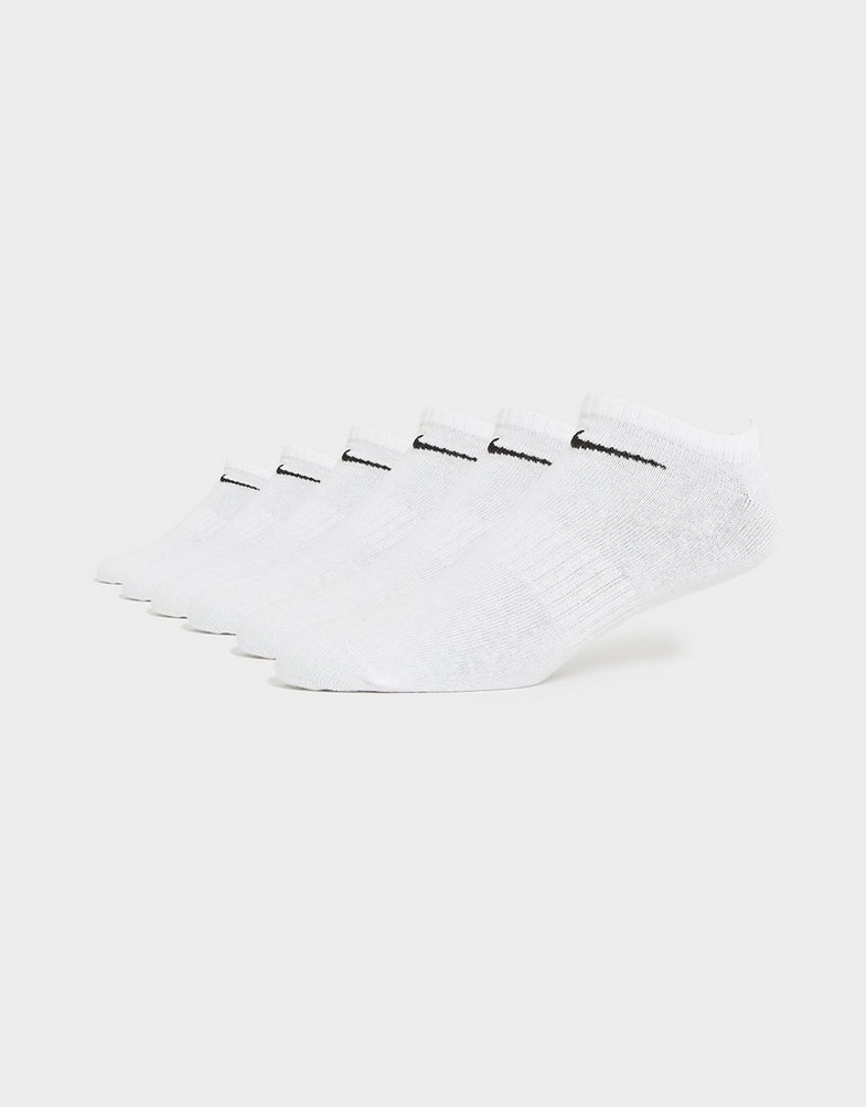 Moteriškos kojinės NIKE 6-PACK NO SHOW SOCKS  SX7679100 Balta