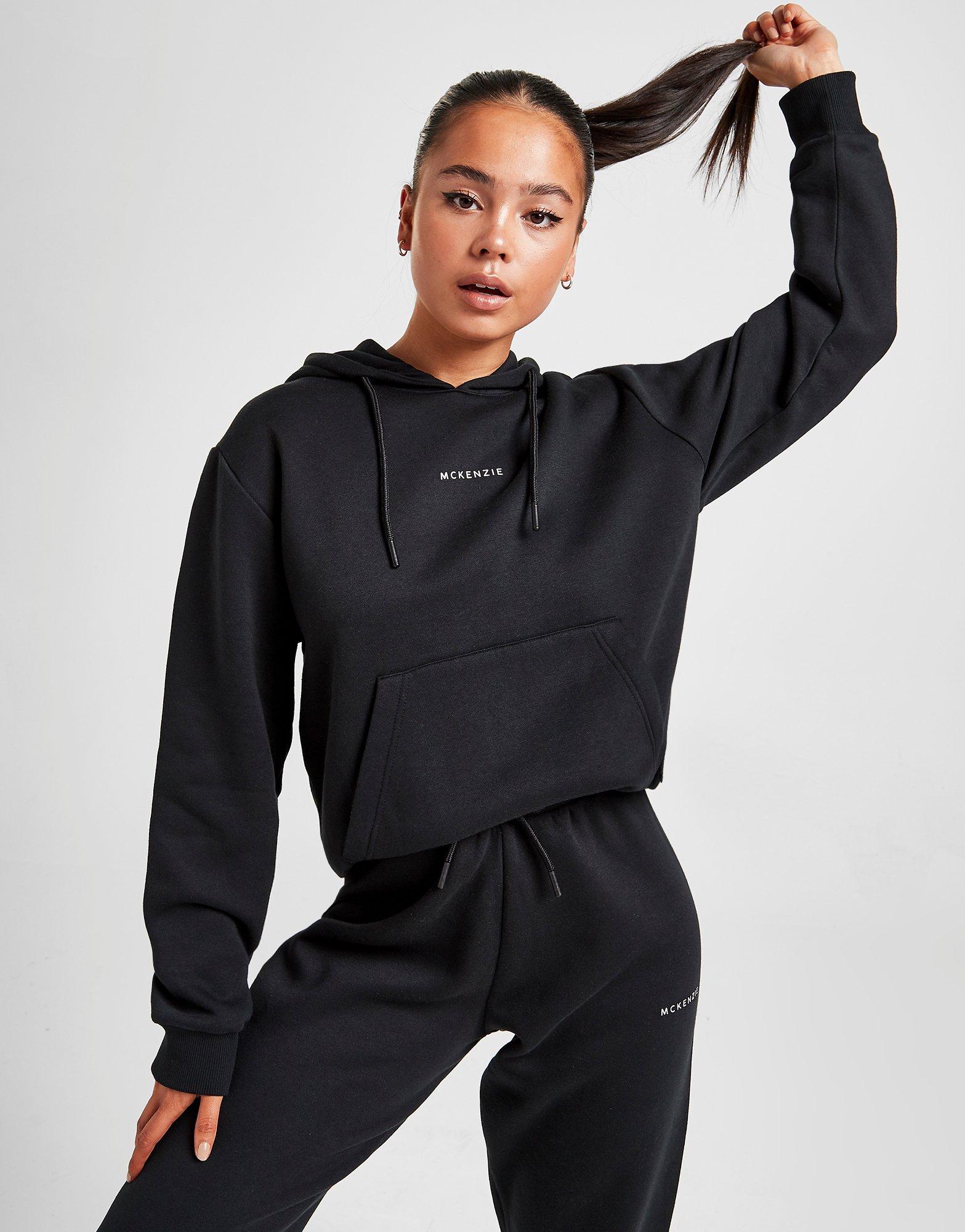 Dámska mikina MCKENZIE ESSENTIAL OVERHEAD BOYFRIEND HOODIE  MCKTW14029BLK Čierna