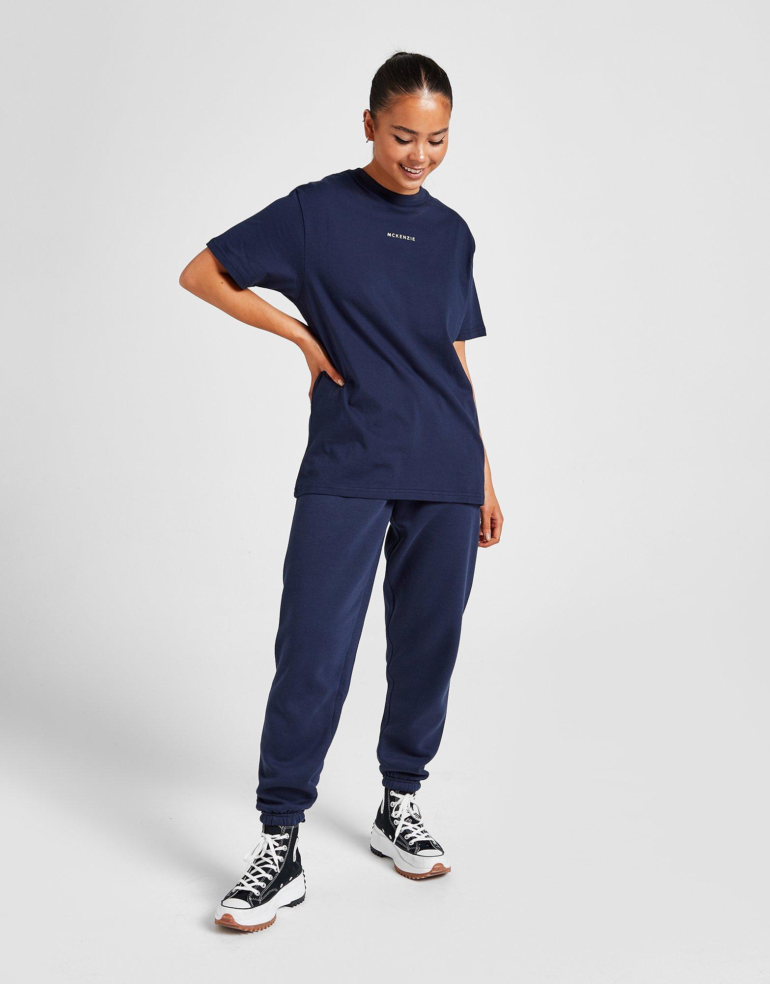 Koszulka, t-shirt damski McKENZIE T-SHIRT ESSENTIAL BOYFRIEND T-SHIRT MCKTW14032NVY Granatowy