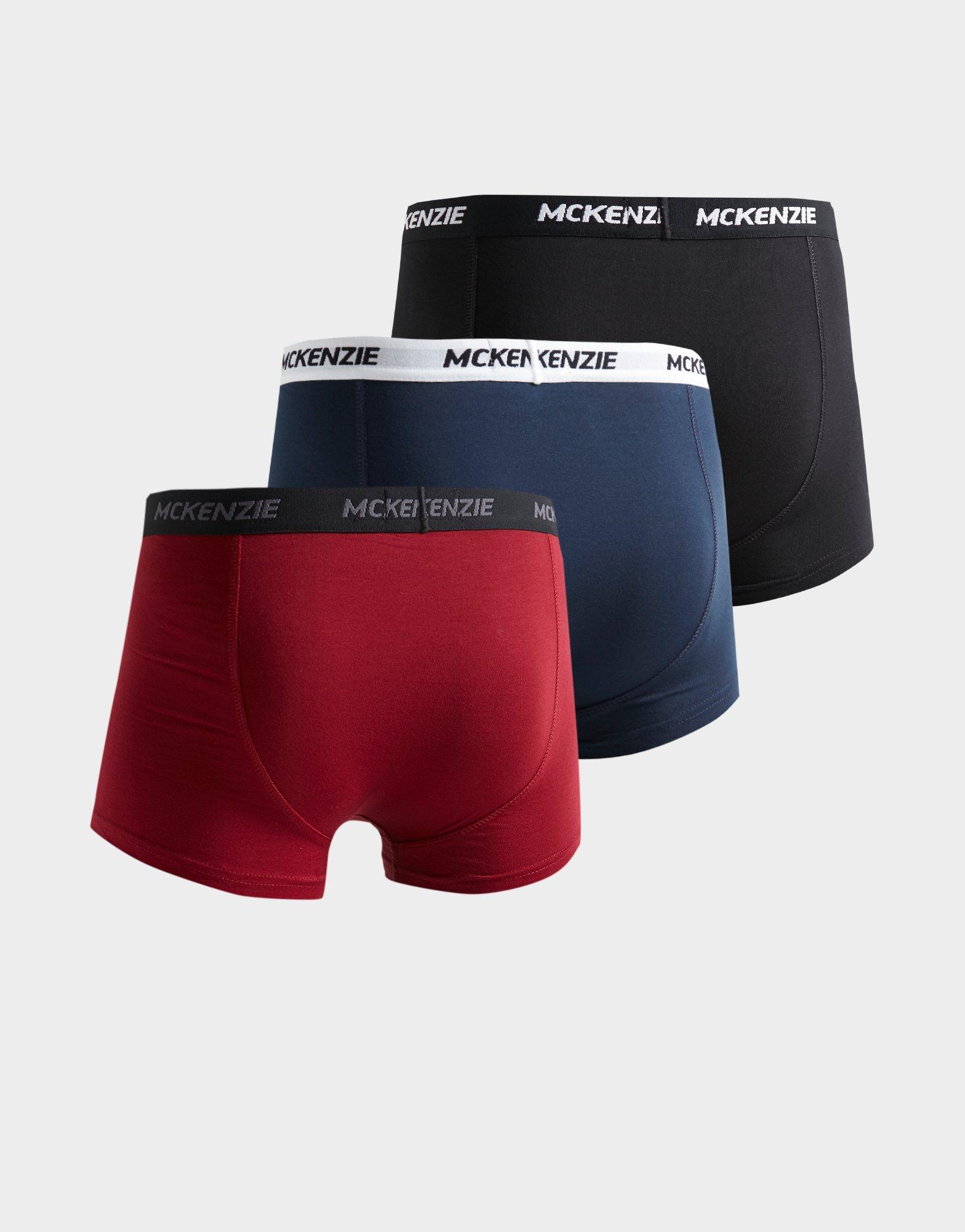 Gyerek fehérnemű MCKENZIE WYATT 3 PACK OF BOXER SHORTS JUNIOR  MCKAA14249 Fekete