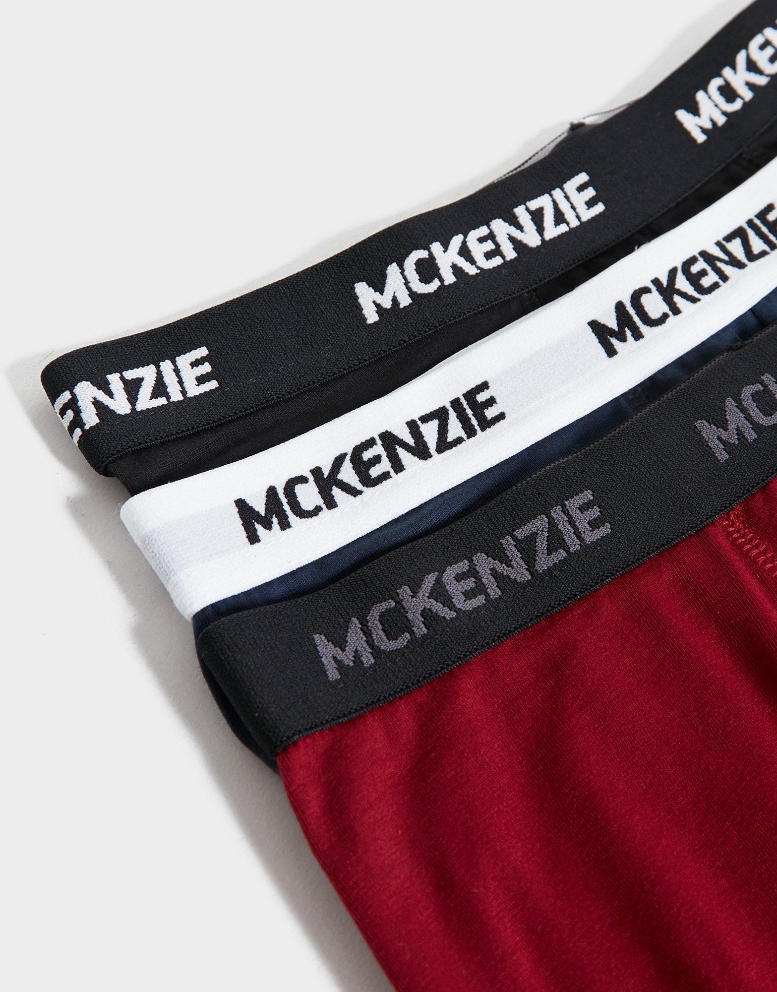 Gyerek fehérnemű MCKENZIE WYATT 3 PACK OF BOXER SHORTS JUNIOR  MCKAA14249 Fekete