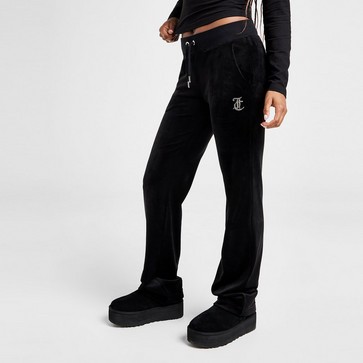 JUICY COUTURE ПАНТАЛОНИ DMNT LOGO VLR PANT BLK