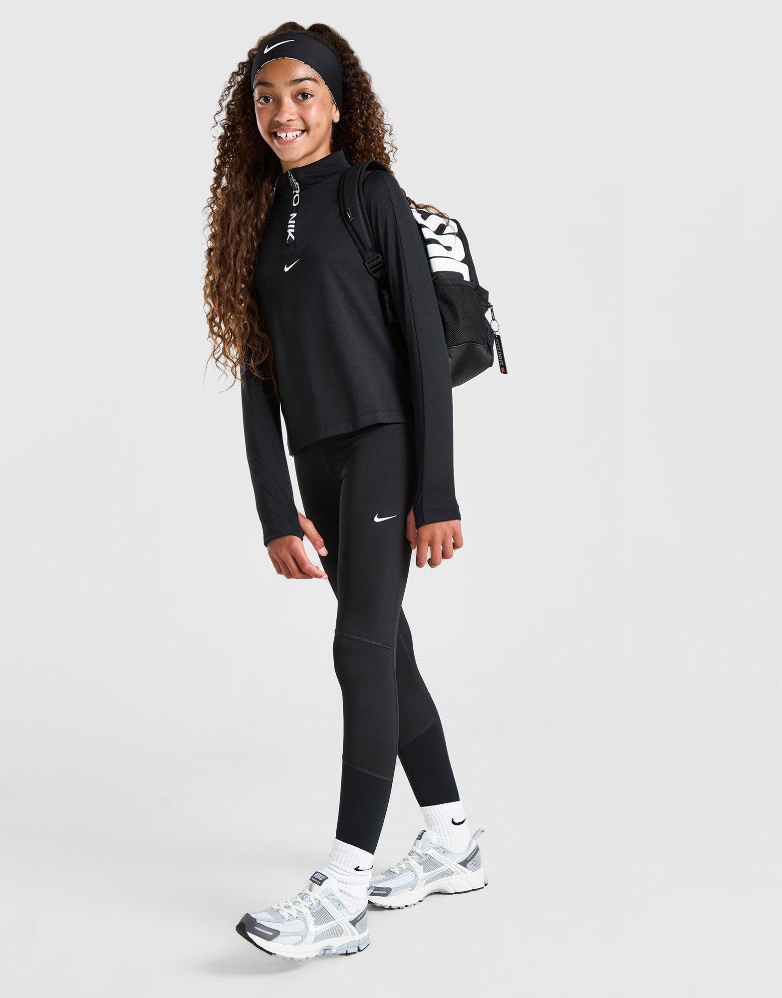 Gyerek nadrág NIKE GIRLS' PRO TIGHTS JUNIOR GIRL DA1028-010 Fekete