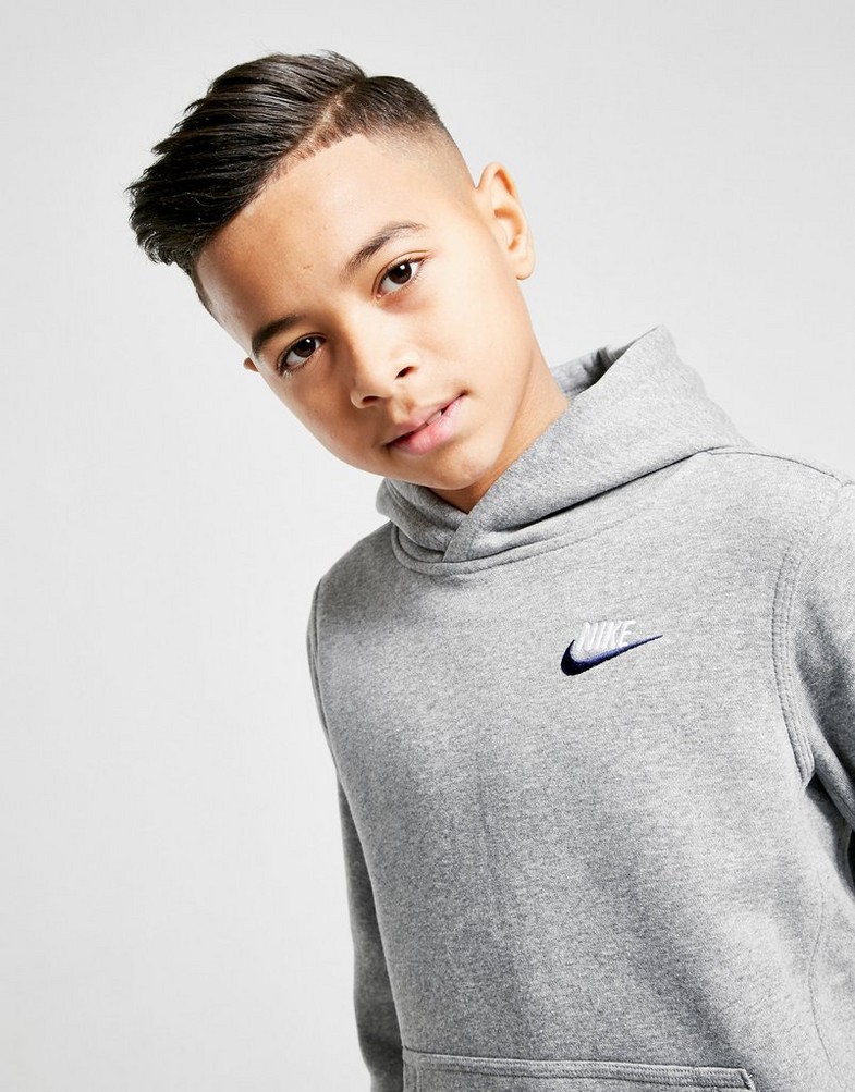 NIKE FRANCHISE OVERHEAD HOODIE JUNIOR BOY BV3757 092 kolor Szary