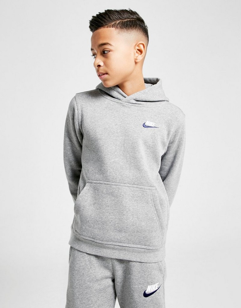 Gyerek pulóver NIKE FRANCHISE OVERHEAD HOODIE JUNIOR BOY BV3757-092 Szürke