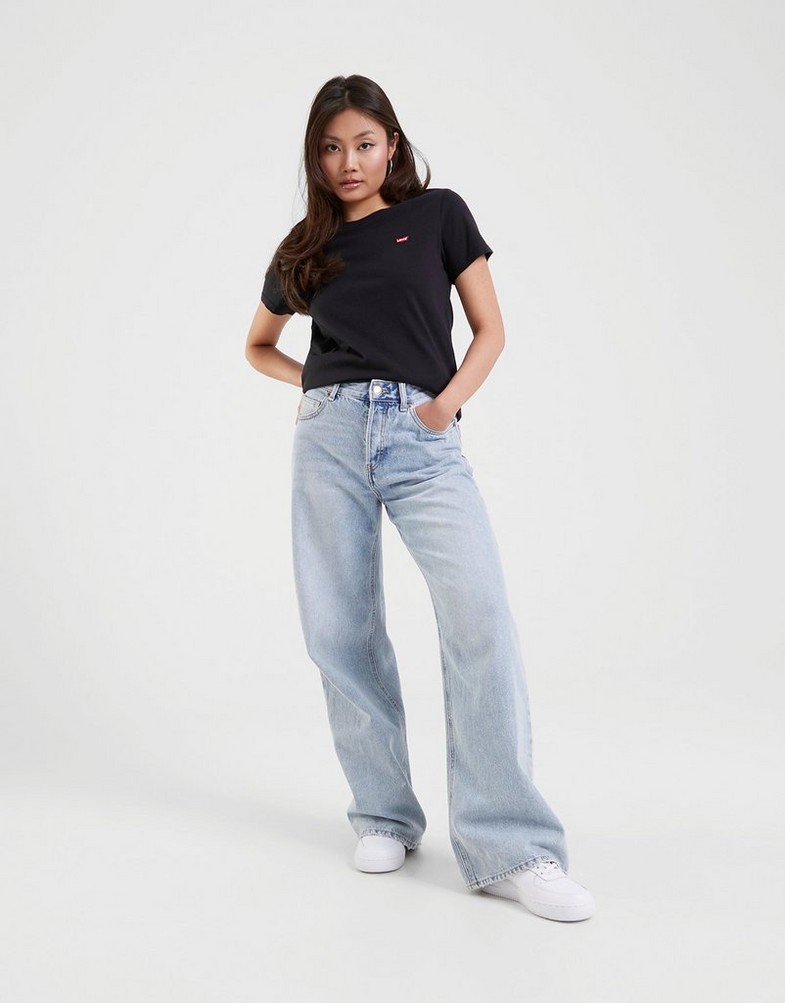 Koszulka, t-shirt damski LEVI'S T-SHIRT PERFECT TEE 39185-0008 Czarny