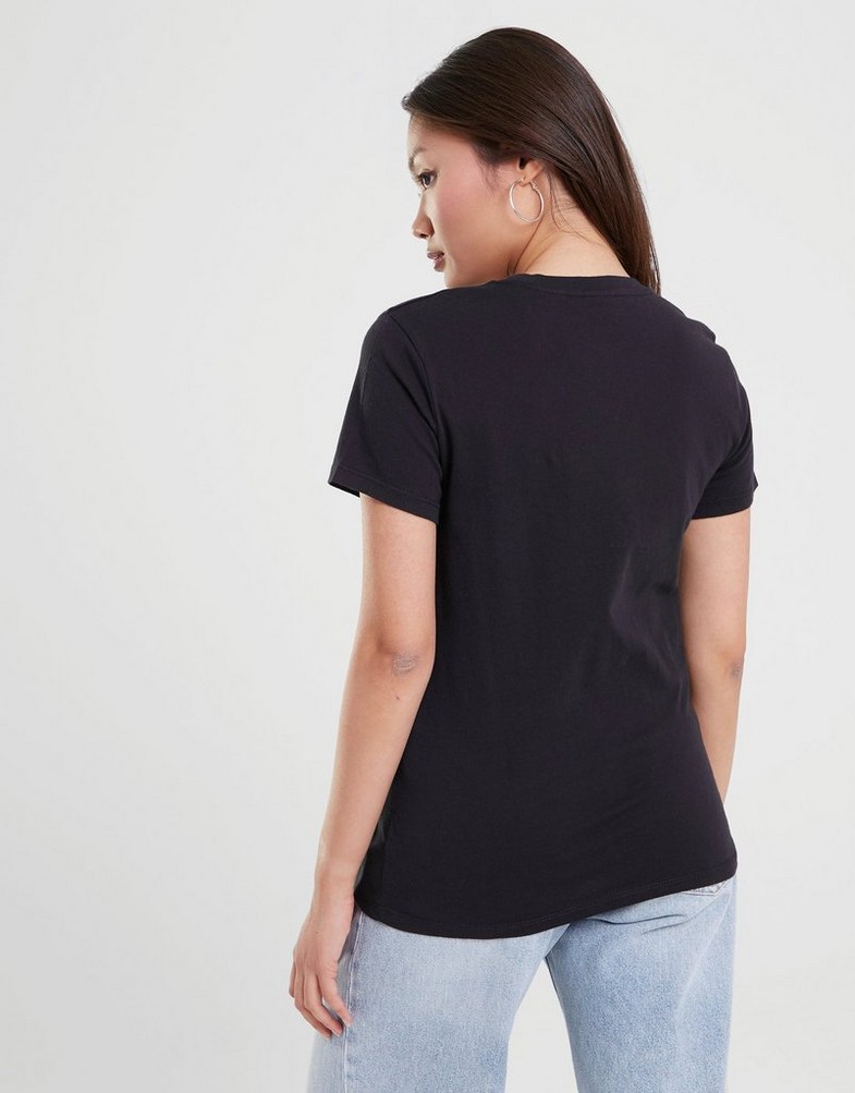 Koszulka, t-shirt damski LEVI'S T-SHIRT PERFECT TEE 39185-0008 Czarny