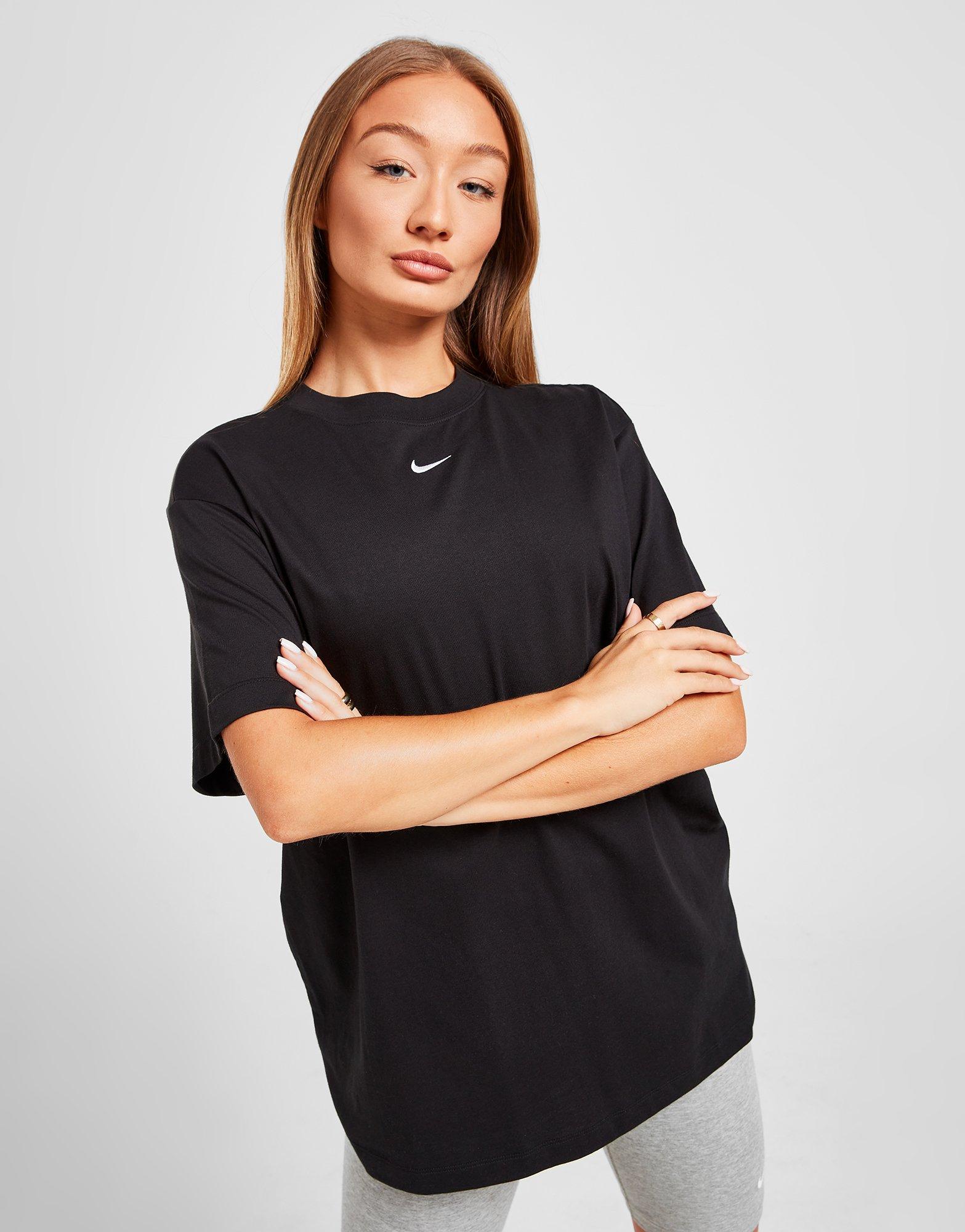 Koszulka, t-shirt damski NIKE SPORTSWEAR ESSENTIAL OVERSIZED T SHIRT DN5697-010 Czarny