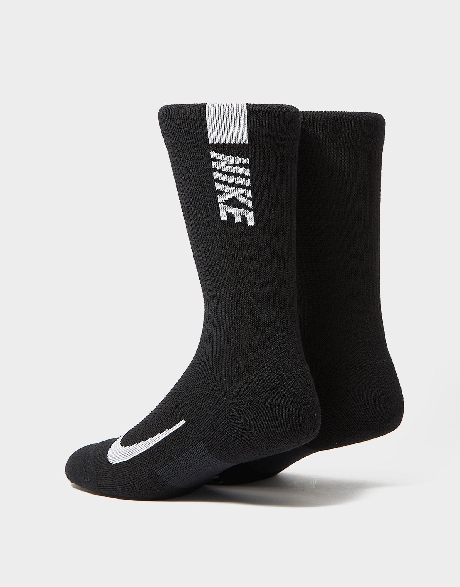 Moteriškos kojinės NIKE MULTIPLIER RUNNING ANKLE 2 PACK SOCKS SX7557-010 Juoda