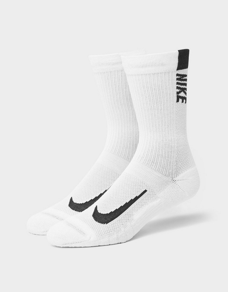 Șosete pentru femei NIKE MULTIPLIER RUNNING ANKLE 2 PACK SOCKS SX7557-100 Alb