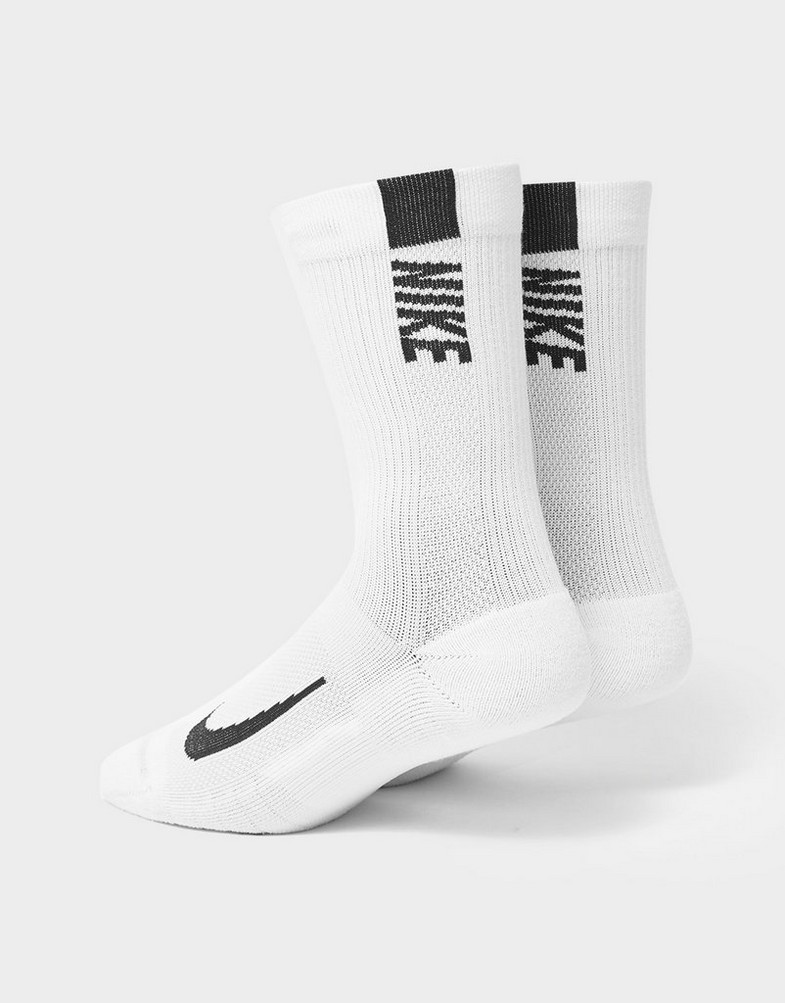 Șosete pentru femei NIKE MULTIPLIER RUNNING ANKLE 2 PACK SOCKS SX7557-100 Alb