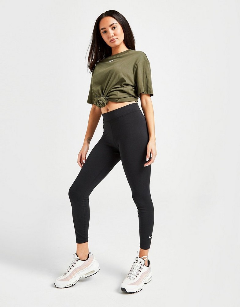 Legginsy damskie NIKE LEGGINGS CLUB LEGGINGS CZ8532-010 Czarny