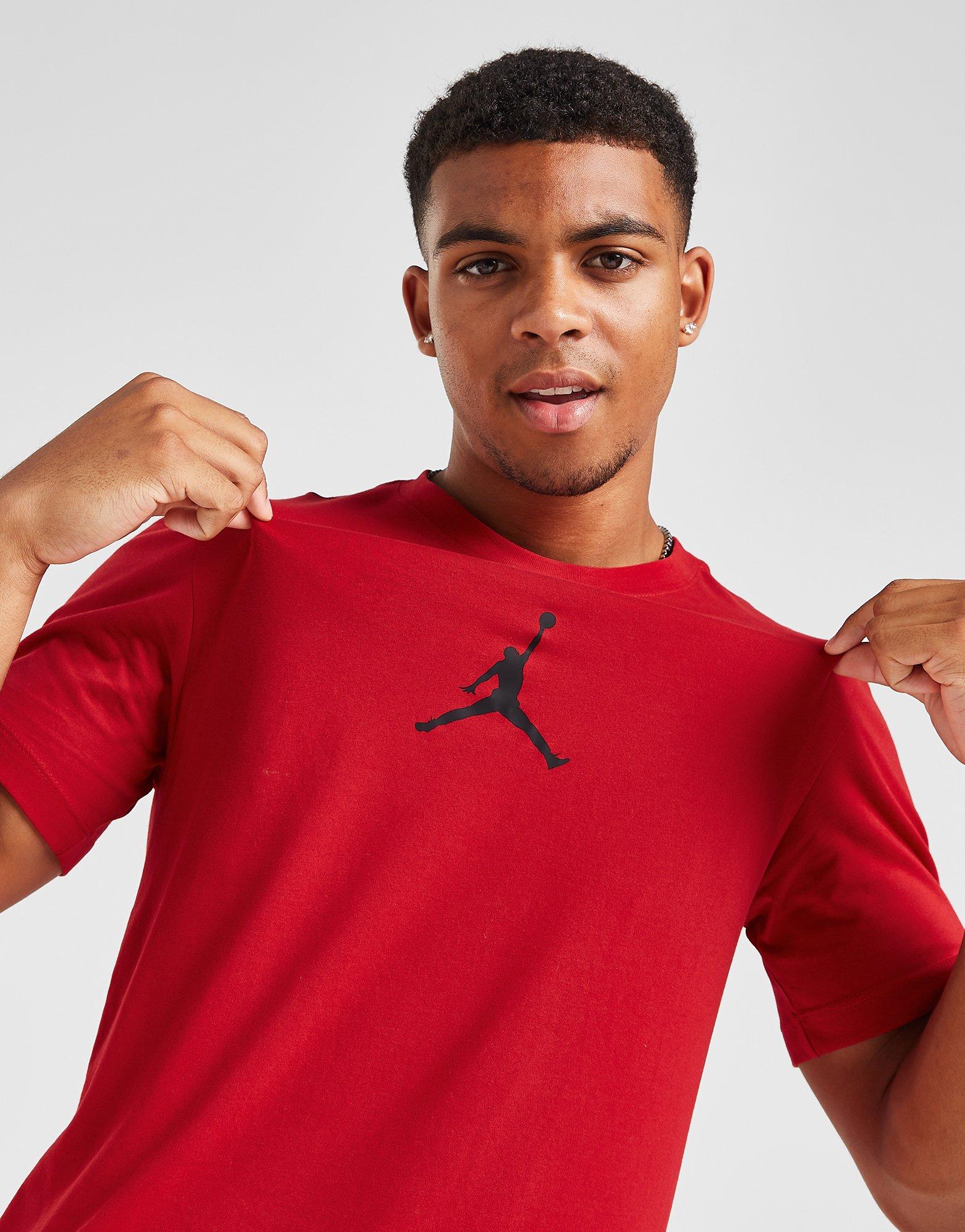 Muški T-shirt T SHIRT M JORDAN JUMPMAN DF SS CREW CW5190-687 crvena
