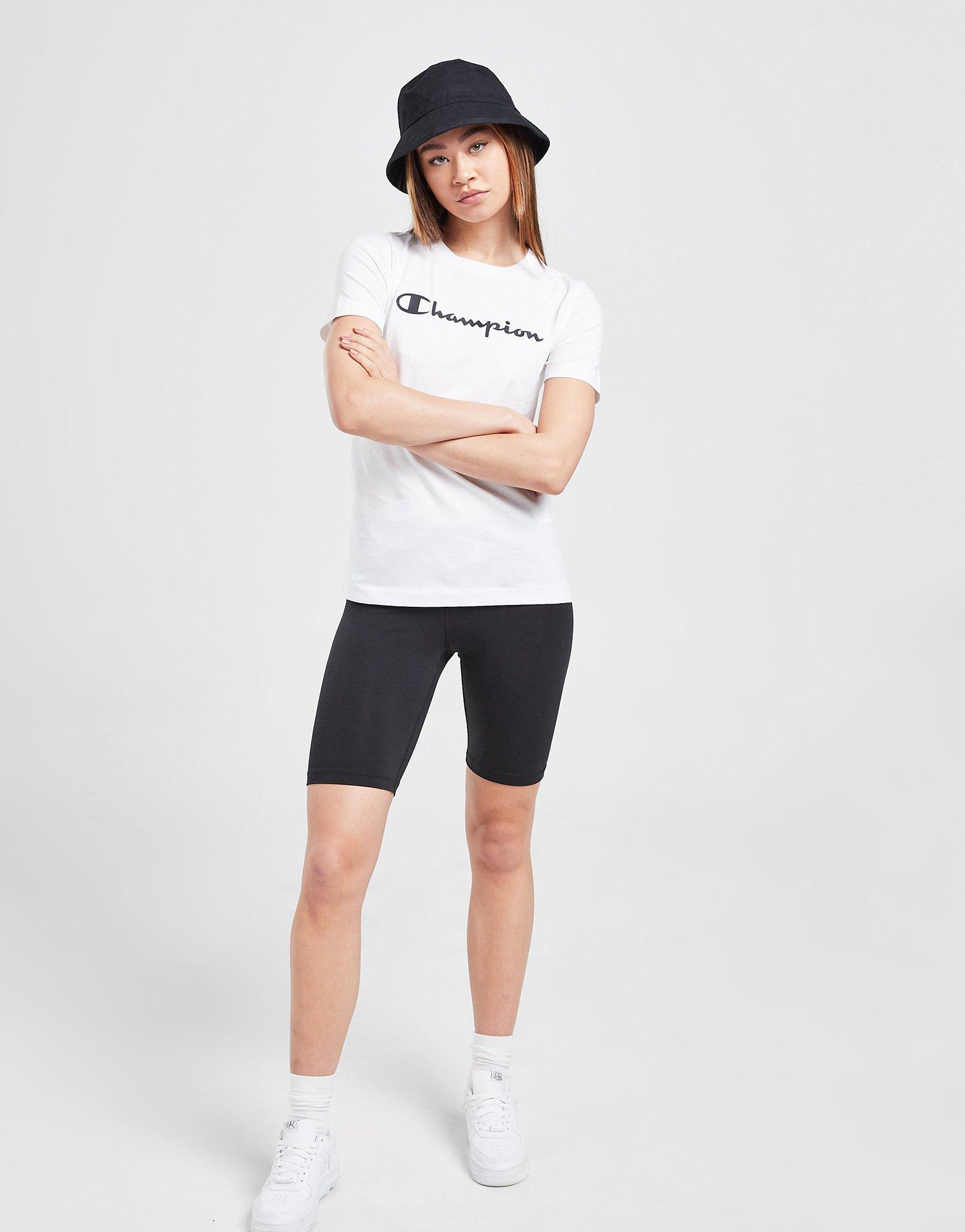 Dámske tričko CHAMPION TRIČKO SCRIPT LOGO TRIČKO 114911WHTWW001 Biela