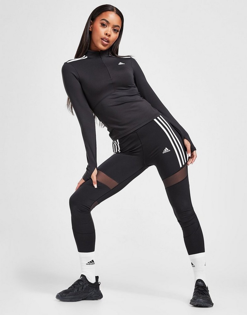 ADIDAS 3 STRIPES MESH TIGHTS H47468 | kolor Czarny ▷ Damskie Ubrania w JD  Sports