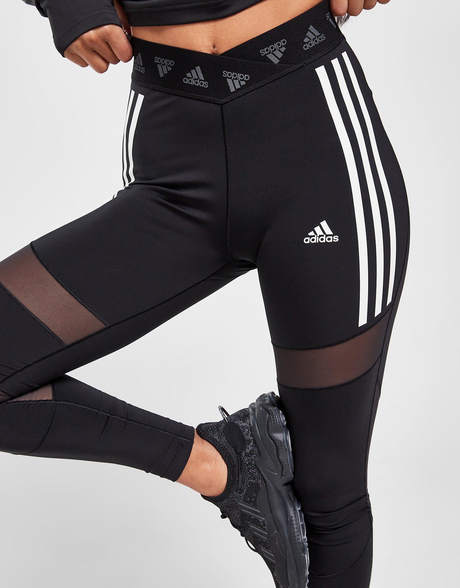 ADIDAS 3 STRIPES MESH TIGHTS H47468  kolor Czarny ▷ Damskie Ubrania w JD  Sports