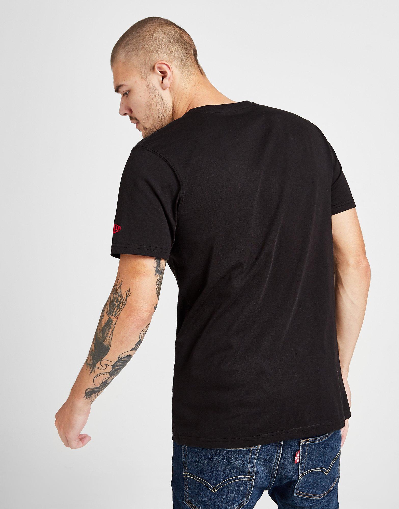 Pánske tričko NEW ERA TRIČKO SS NBA LOGO CHICAGO BULLS BLACK 11530755 Černá