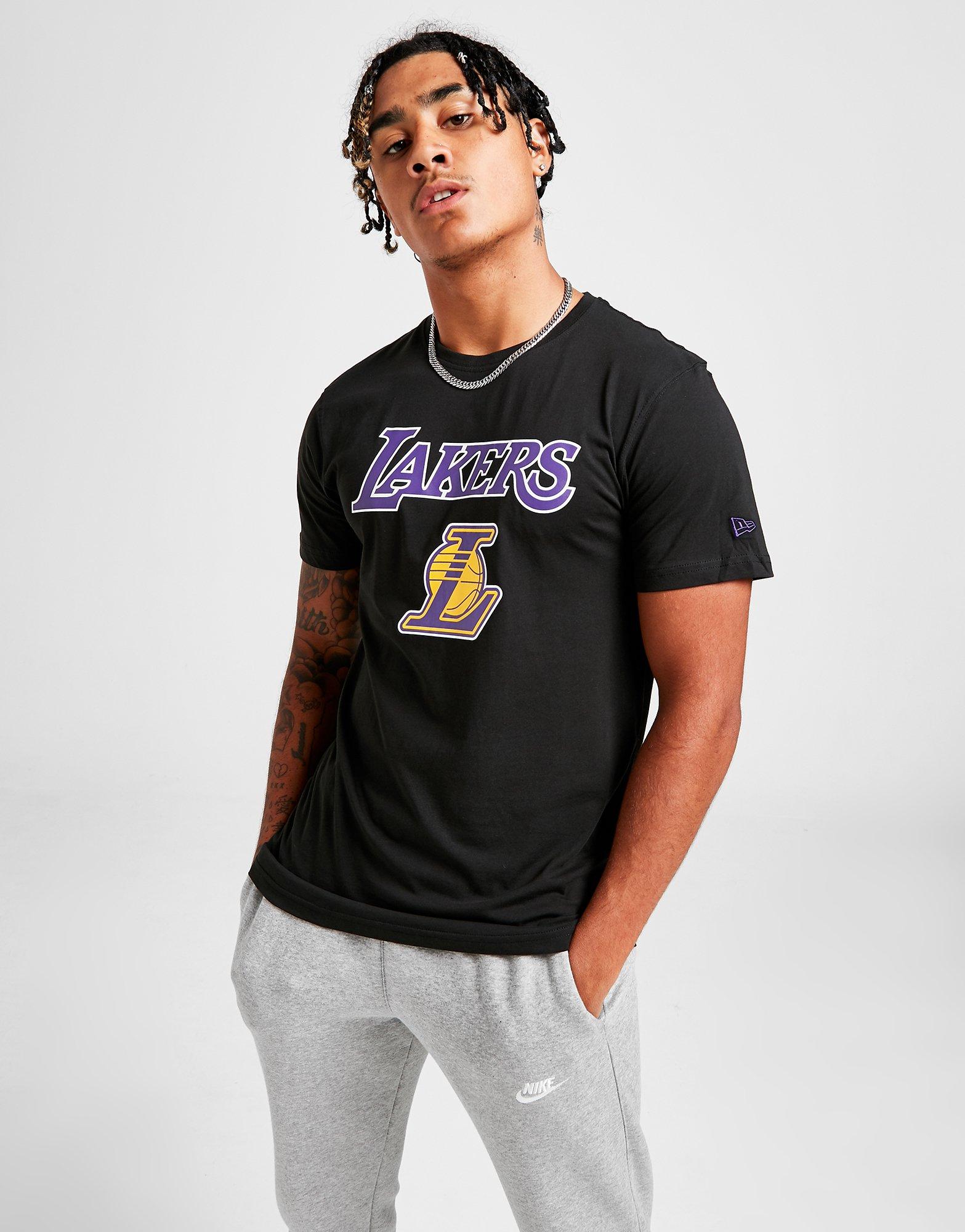 Мъжка тениска NEW ERA ТЕНИСКА SS NBA LOGO LOS ANGELES LAKERS BLACK 11530752 Черен