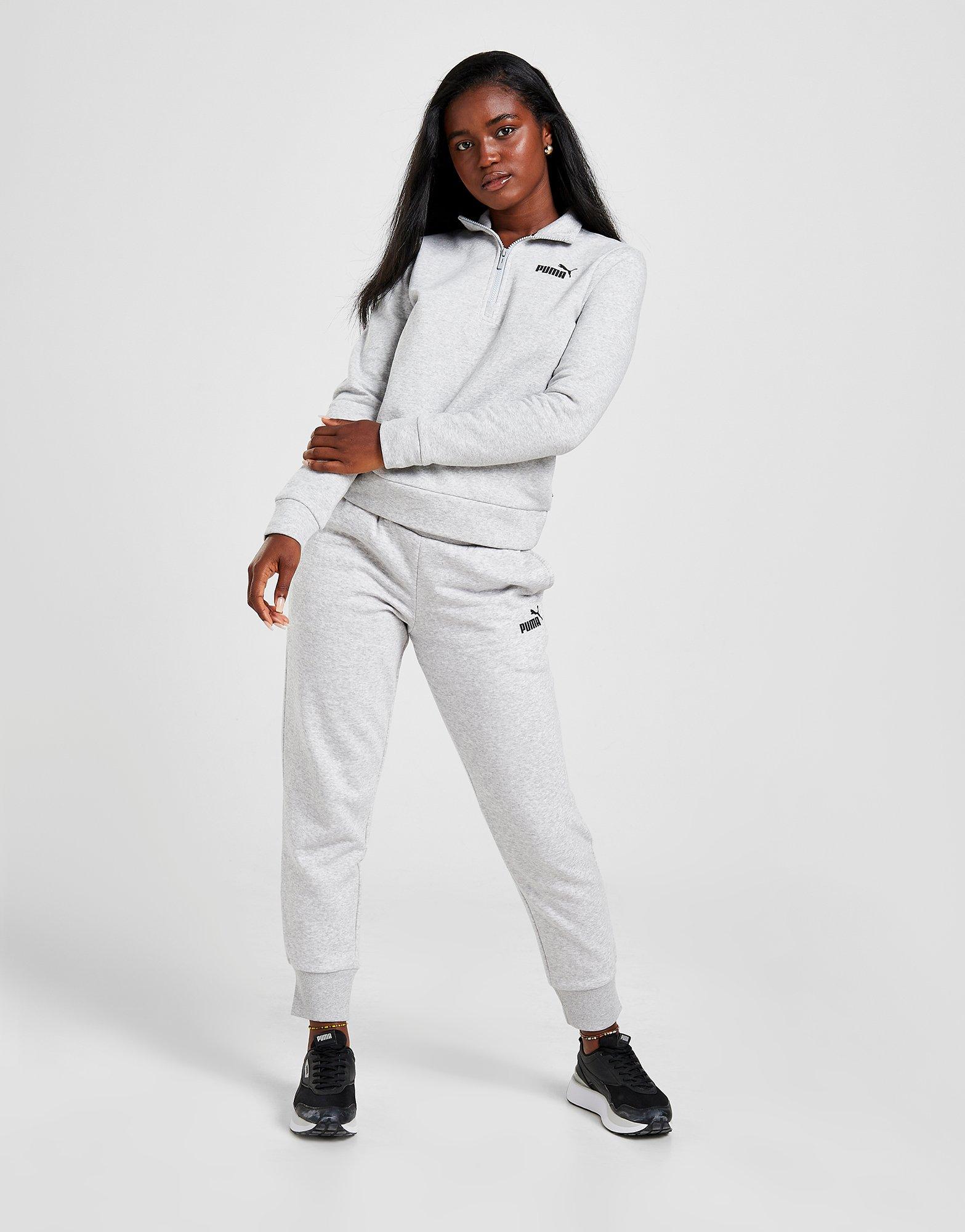 Bluza damska PUMA BLUZA Z KAPTUREM CORE FLEECE 1/4 ZIP 58688604 Szary