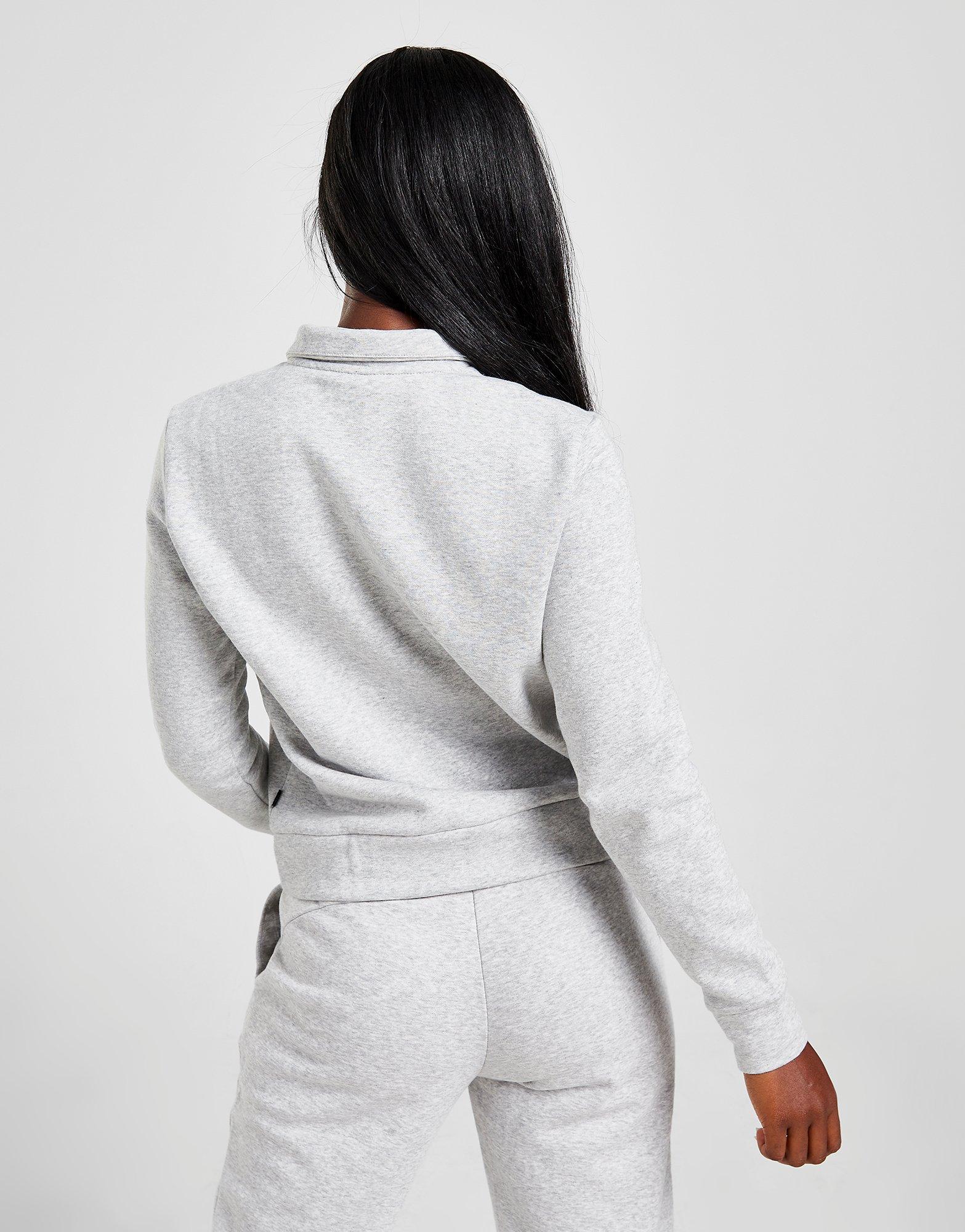 Bluza damska PUMA BLUZA Z KAPTUREM CORE FLEECE 1/4 ZIP 58688604 Szary