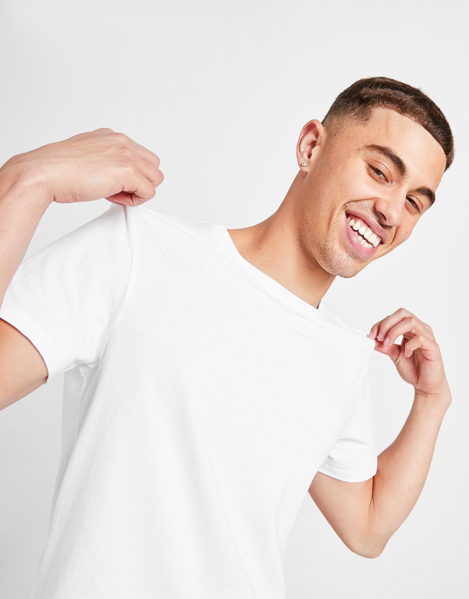 Tricou pentru bărbați LACOSTE 3 PACK LOUNGE SLIM TRICOUS TH3451001 Alb