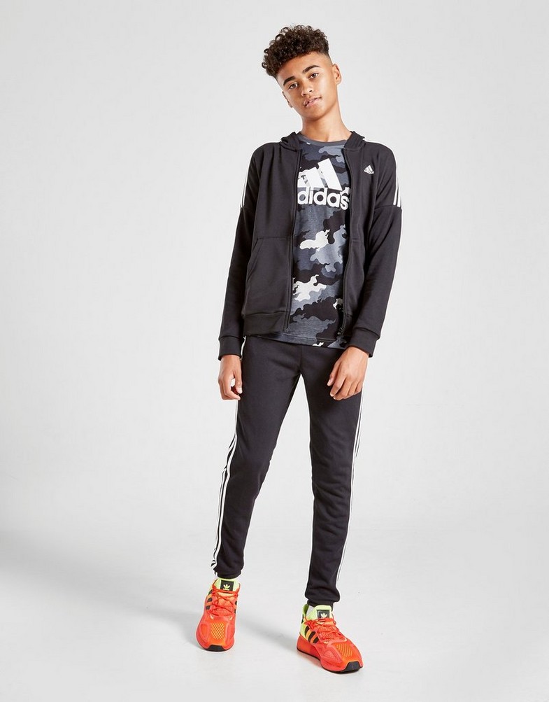 Komplet dresowy dziecięcy ADIDAS DRES MATCH TRACKSUIT JUNIOR FM5716 Czarny