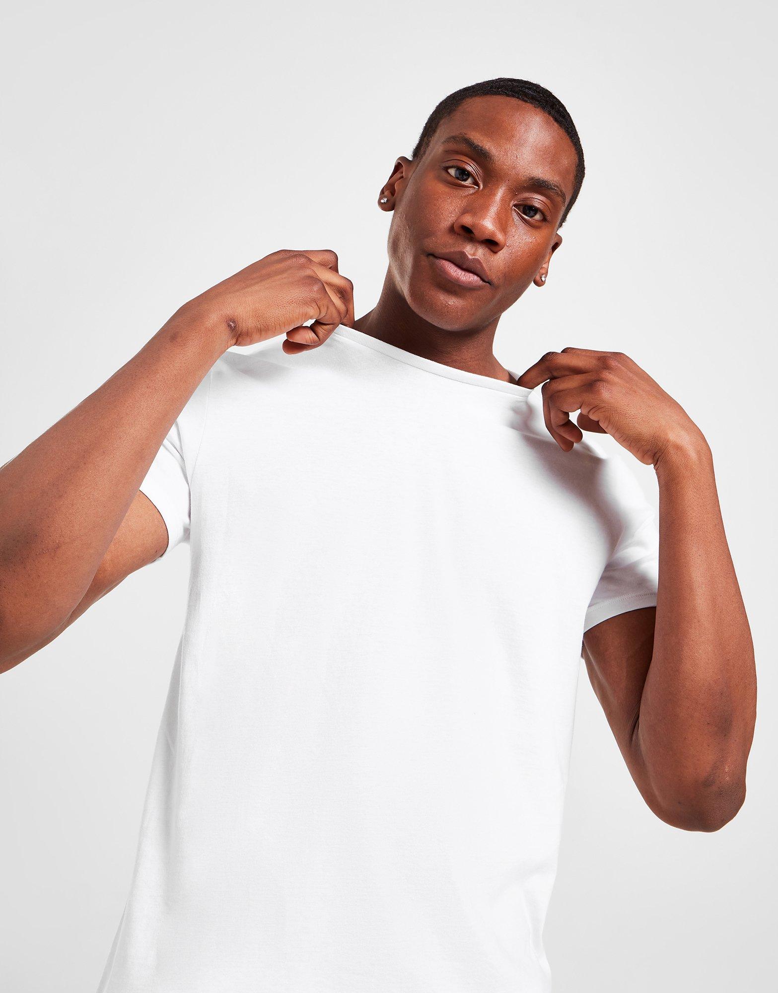 Pánské spodní prádlo LACOSTE 3PK TEE SLM TH3451BXY Bílá