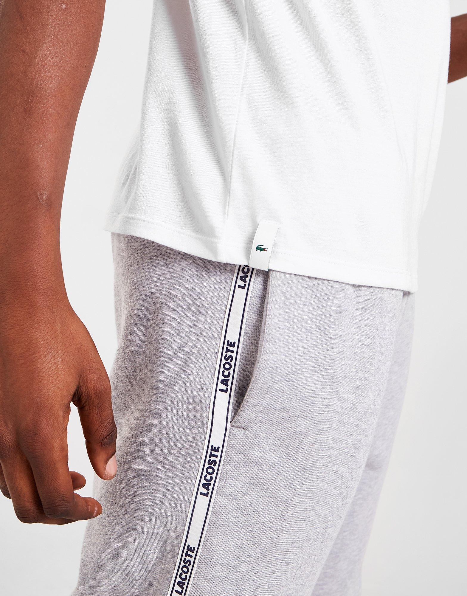 Pánské spodní prádlo LACOSTE 3PK TEE SLM TH3451BXY Bílá