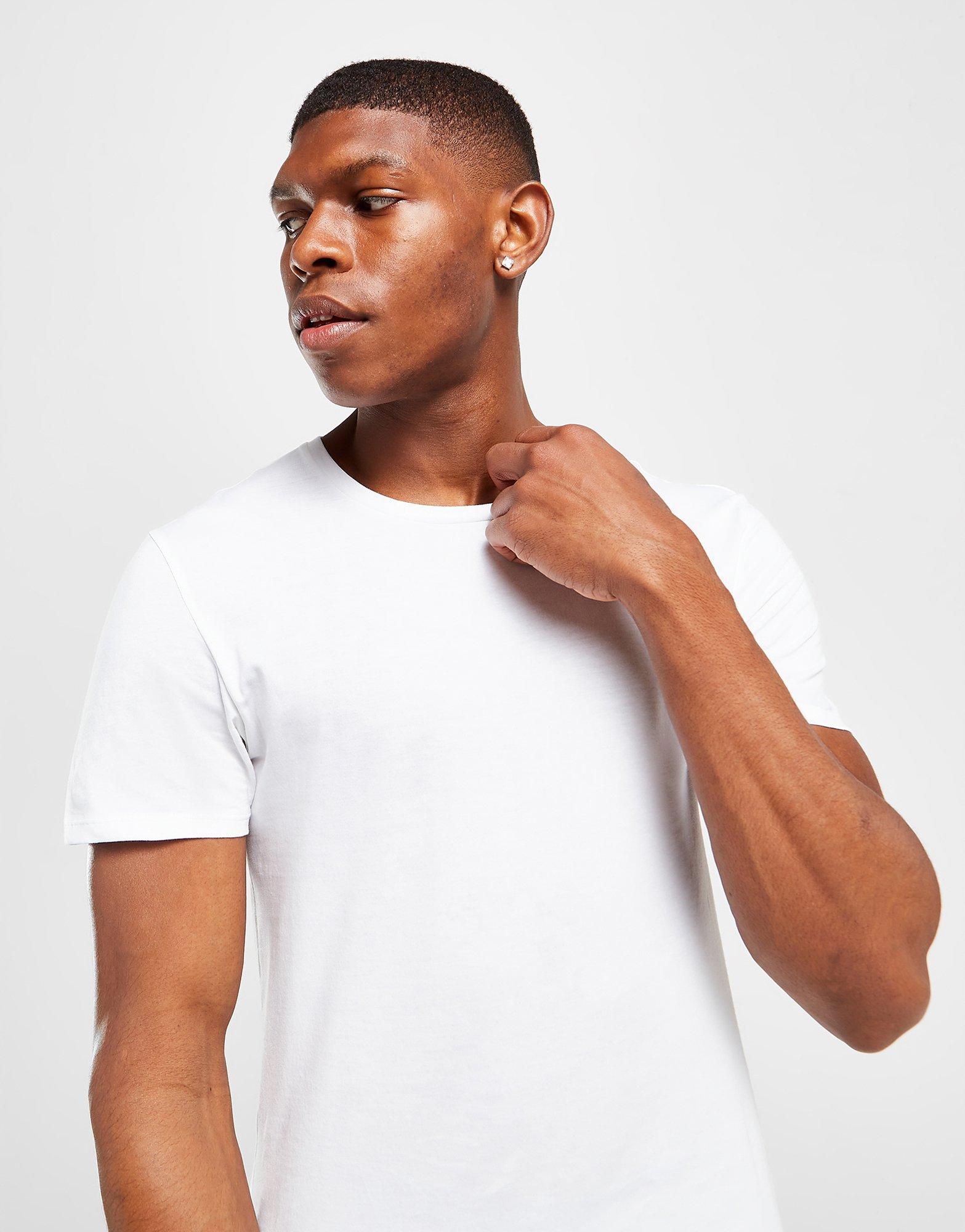 Tricou pentru bărbați LACOSTE 3 PACK LOUNGE TRICOUS  TH3321001 Alb