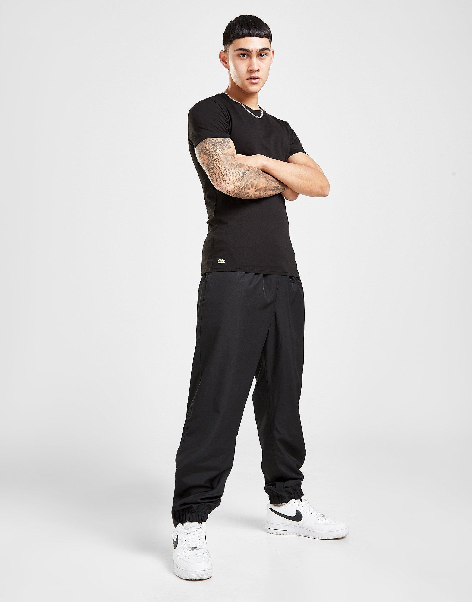 Pánske tričko LACOSTE 3 PACK LOUNGE TRIČKOS  TH3321031 Čierna