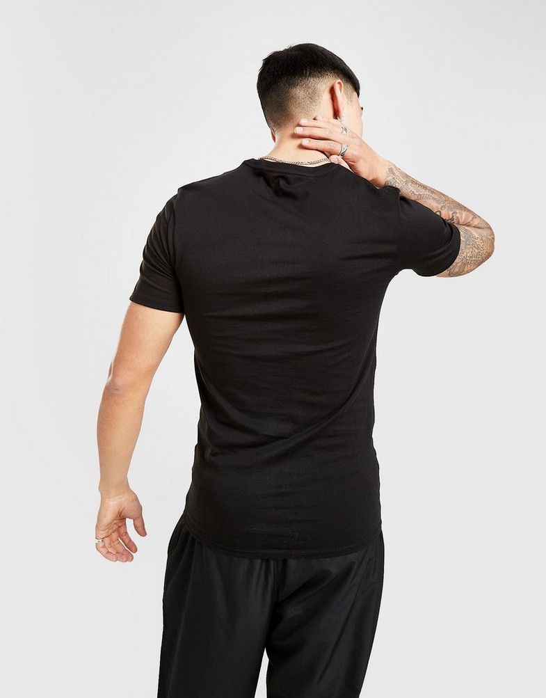 Koszulka, t-shirt męski LACOSTE 3 PACK LOUNGE T SHIRTS TH3321031 Czarny