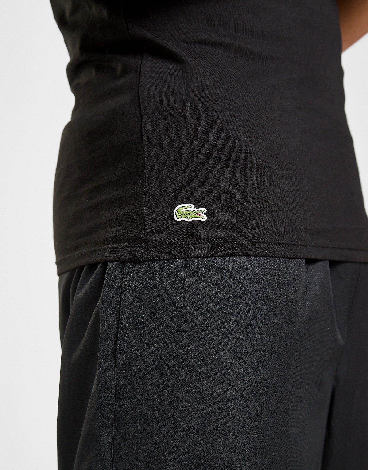 Pánske tričko LACOSTE 3 PACK LOUNGE TRIČKOS  TH3321031 Čierna