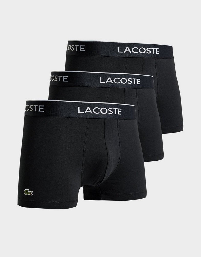 LACOSTE 3 PACK BOXER SHORTS  5H3389031 Czarny