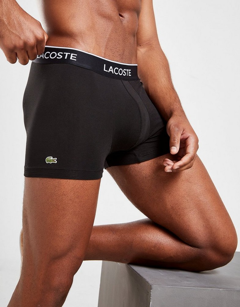 LACOSTE 3 PACK BOXER SHORTS  5H3389031 Czarny