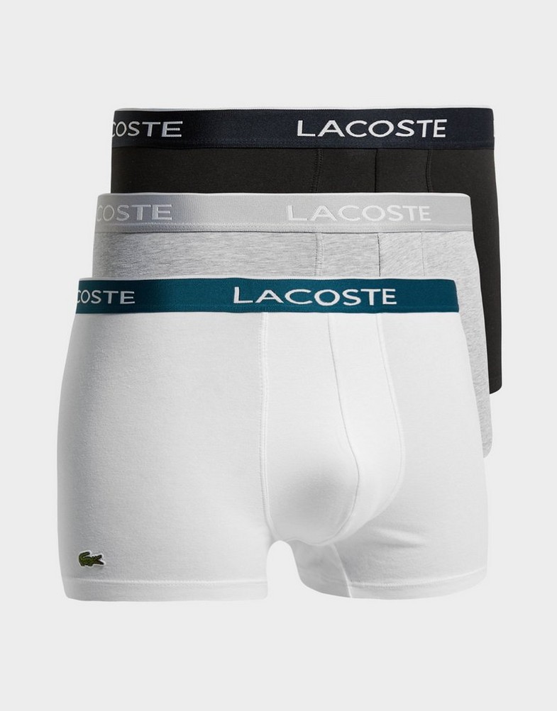 Férfi fehérnemű LACOSTE 3 PACK BOXER SHORTS  5H3389NUA Színes