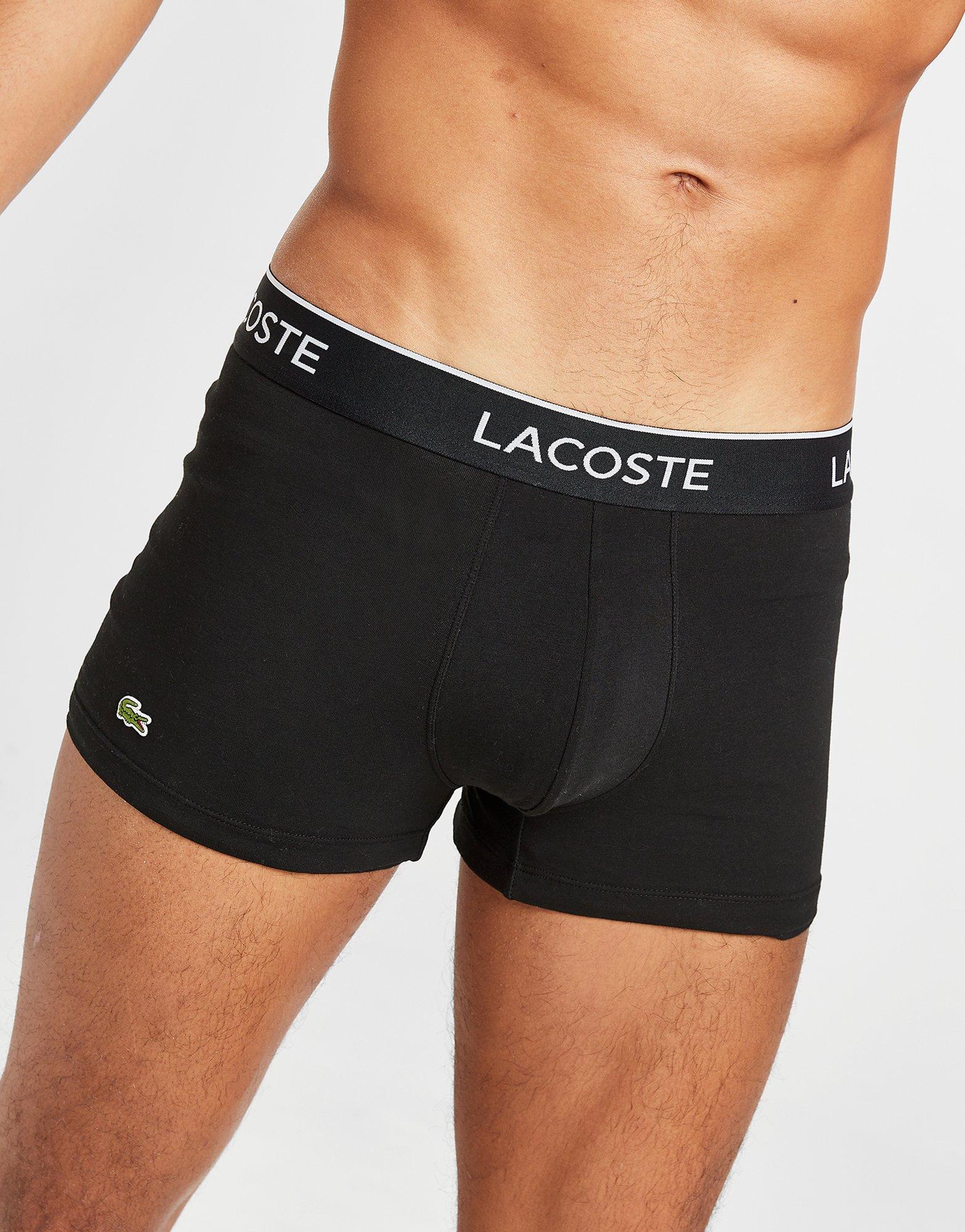 Férfi fehérnemű LACOSTE 3 PACK BOXER SHORTS  5H3389NUA Színes