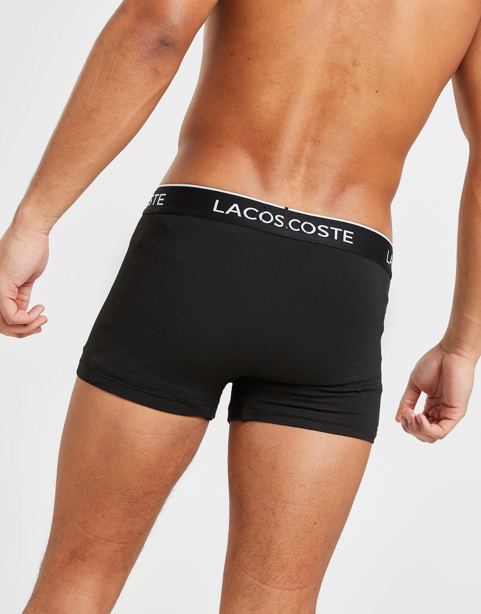 Férfi fehérnemű LACOSTE 3 PACK BOXER SHORTS  5H3389NUA Színes