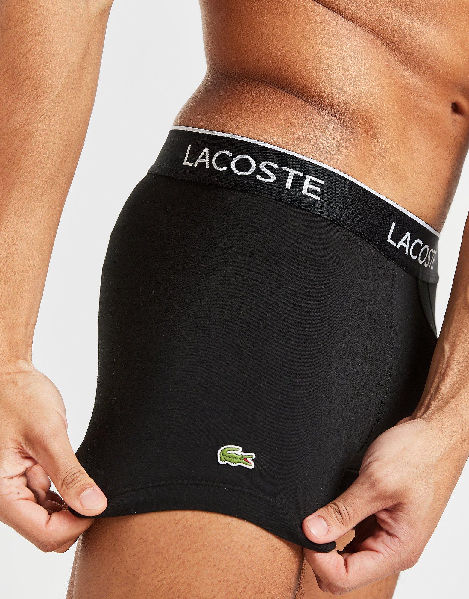 Férfi fehérnemű LACOSTE 3 PACK BOXER SHORTS  5H3389NUA Színes