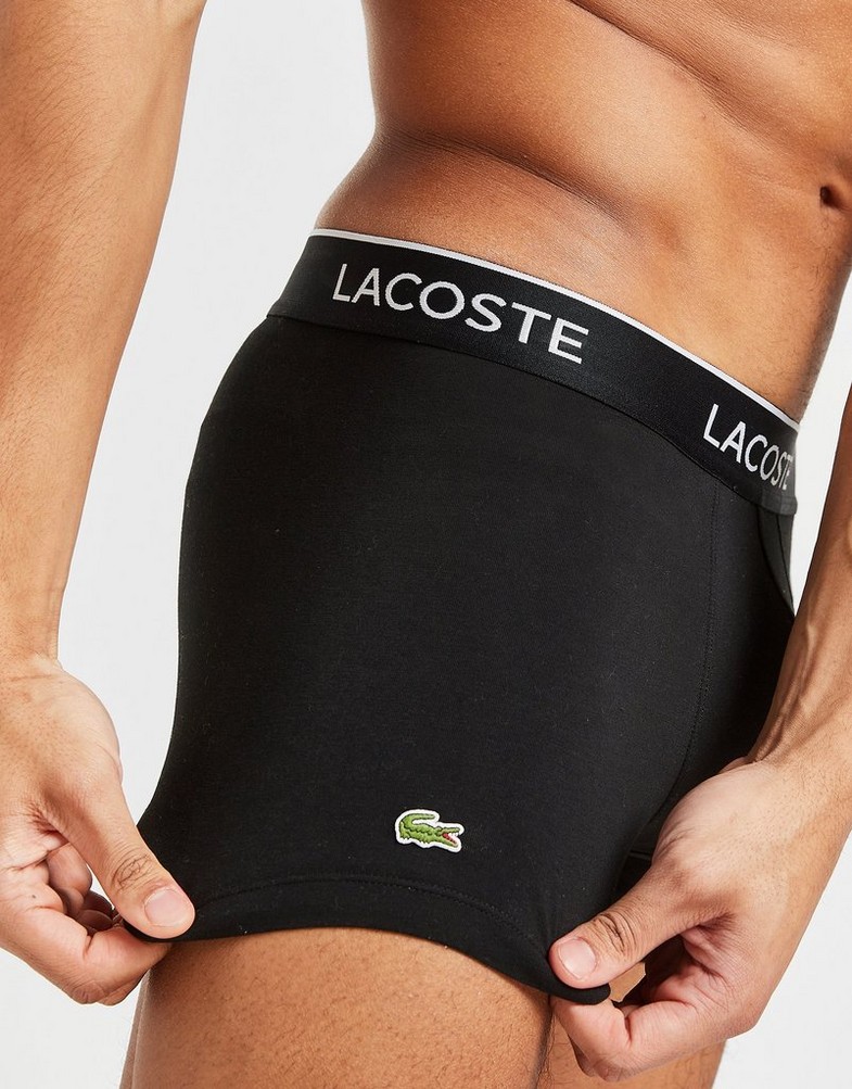 Férfi fehérnemű LACOSTE 3 PACK BOXER SHORTS  5H3389NUA Színes